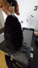 Microlinks-extensiones de cabello brasileño Afro para mujeres negras, cabello virgen 100%, con punta recta, a granel, EverBeauty
