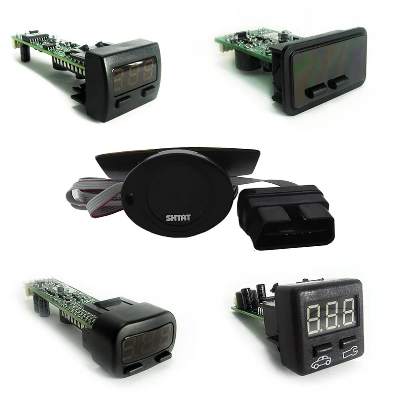 Бортовой компьютер кнопка obd2 отображение скорости расхода топлива датчик