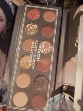 HOJO-paleta de sombra de ojos, 12 colores Nude, brillante, mate, resistente al agua, fácil de llevar, pigmento brillante, sombra de ojos en polvo, maquillaje de belleza
