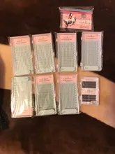 NATUHANA-pestañas postizas 2D 3D 4D 5D 6D, tallo corto, prefabricadas, volumen ruso, plumas de visón falso, extensiones de pestañas prefabricadas, maquillaje Cilios