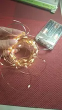 Light-String Garland Copper-Wire-Lights Battery-Power Festoon Fairy LED Christmas Feimefeiyou