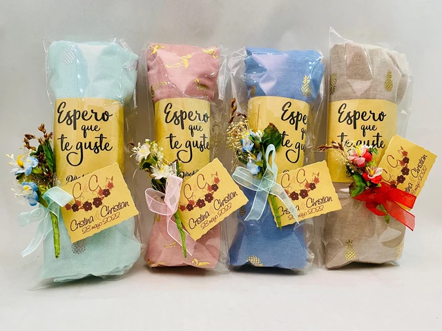 Lote 8 Fulares Pañuelos, Regalos Detalles Originales Invitadas Boda O  Comunión Personalizados Con Nombres Y Fecha Y Decorados - Recuerdos De Una  Fiesta - AliExpress