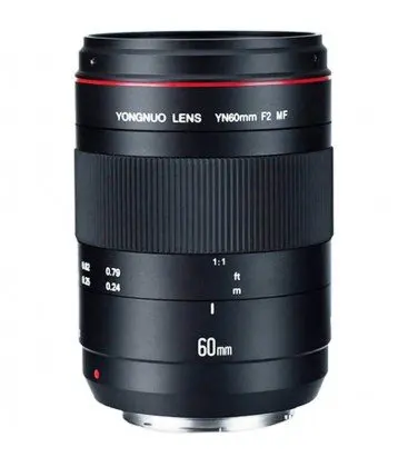 US $323.51 YONGUNO 60MM F2 CANON With MANUAL Focus