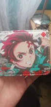 Anime demonio asesino Kimetsu No Yaiba Tanjiro Kamado billetera cartera con monedero