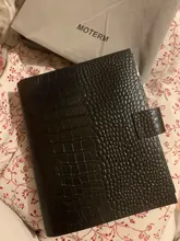 Moterm Luxe-planificador de anillos A5 con carpeta de anillos de 30mm, Agenda, organizador de granos Crocs, diario, Bloc de notas, cuaderno de bocetos