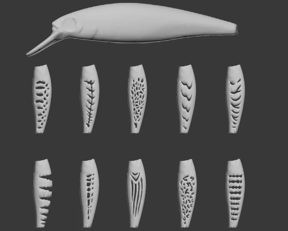WLure 3D Трафарет из твердого пластика для крошечного длинного забрасывания | Спорт