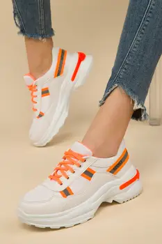 

Soho Fashion Women Casual Sneaker High Quality Female Lace-up Thick Sole Comfortable Sneakers Ladies Simple Sport Shoe 14659