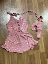 Verano vestidos de princesa para bebé y Niña Halter Top bebé chico bebé a lunares para niña verano mono mameluco mono ropa de 1-6 años