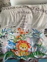 LVYZIHO-Manta de animales de la jungla para niños y niñas, manta para bebés, manta de 30x40 / 48x60 / 60x80 pulgadas, manta de forro polar