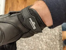Guantes de cuero para motociclista para hombres, accesorio para manos de motociclista masculino, de color negro y blanco, guantes de equipo de carreras de carretera, para verano e invierno