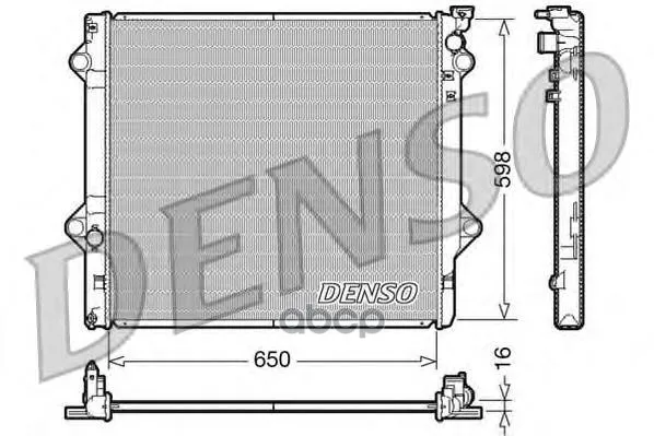 Радиатор Охлаждения Двигателя Drm50048 Denso арт. DRM50048