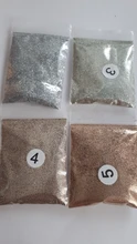 Shiny Nail Pigment-Polish Nail-Art-Decorations Glitter-Powder-Flakes Gold Silver Chrome