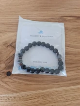 Pulsera de cuentas estilo tibetano para hombre, brazalete de abalorios, piedra de luna, diseño lava, buda, budista, chacras