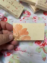 El Sr. De papel 30 unids/caja 8 diseños Ins estilo de flores y hierba serie creativo mensaje cuenta mano Deco DIY caja de cerillas, Material de papel