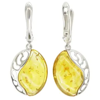 

Bright silver earrings "modern" Amber Boltian Silver 925 AG earrings store good things 154