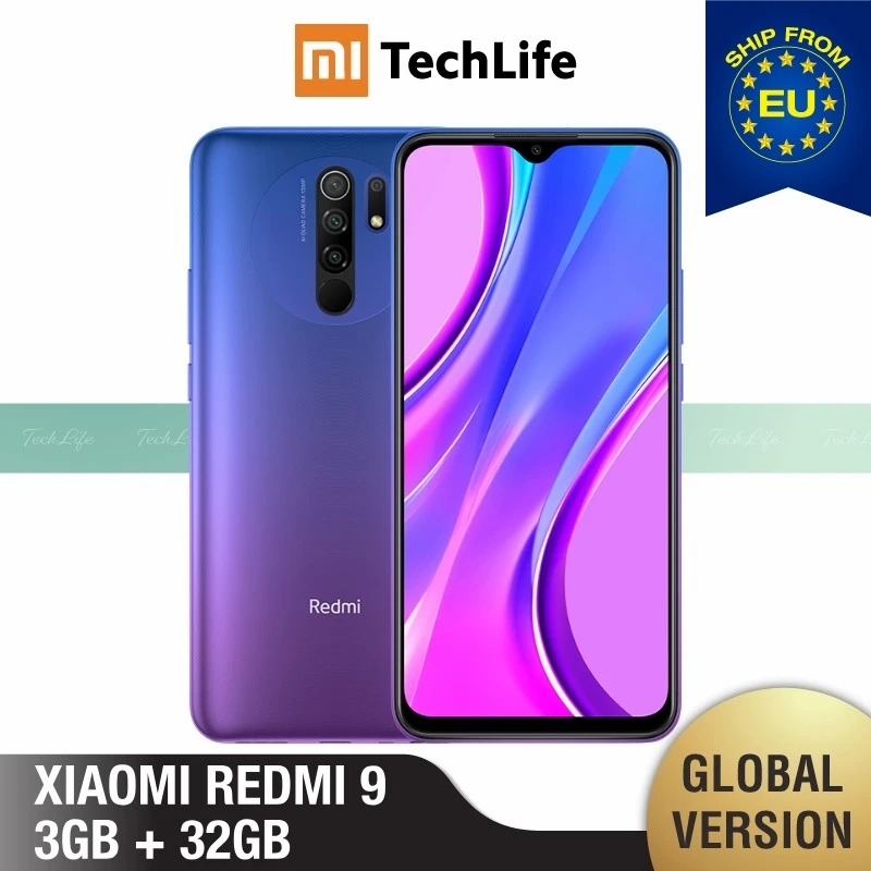 Global Version Xiaomi Redmi 9 32GB ROM 3GB RAM (Brand New / Sealed) redmi9 32 Smartphone mobile telephone | Мобильные телефоны и