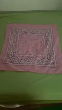 Pañuelo cuadrado de Cachemira roja para mujer, hombre, niño y niña, Bandana 2020 algodón, moda de Hip Hop, 54cm x 54cm, negro, 100%