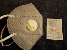 Mascarilla facial KN95 con válvula de respiración, máscara antipolvo con válvula equivalente a FFP2, cerca de FFP3, 1/5/10/20/50/100 Uds.