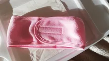 Cinta para la cabeza para extensión de pestañas, diadema de tela de felpa para Spa, toalla elástico para maquillaje con cinta mágica, accesorios de maquillaje