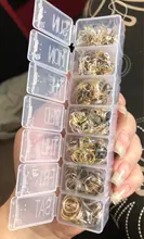 Unids/set de 3, 4, 5, 6, 7, 8 y 10mm, conectores de anillo de salto abierto, bricolaje para collar, kit para hacer joyas, Finding, conjuntos de suministros, 1370