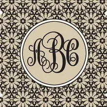 Заказная монограмма с инициалами номерного знака