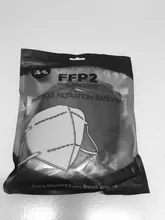 Mascarilla facial FFP2 KN95, máscara fp2 con filtro PM2.5 200 en blanco y negro, antipolvo, 5-95% Uds., estándar de la UE, envío rápido