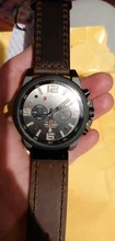 CURREN – reloj de pulsera deportivo para hombre, a prueba de agua, de cuarzo, militar, de cuero genuino, masculino