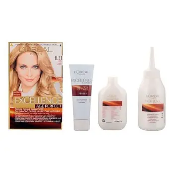 

Permanent Anti-Ageing Dye Excellence Age Perfect L'Oreal Expert Professionnel Golden blonde