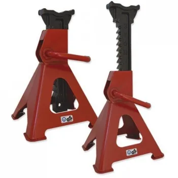 

6 ton car borricks, set of 2 lifting easels minimum height 390mm. Maximum height 605 mm TÜV approved