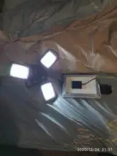 Solar-Light Remote-Control Solar-Garden-Lamps 3-Lamp-Head Outdoor Waterproof 60 Led 