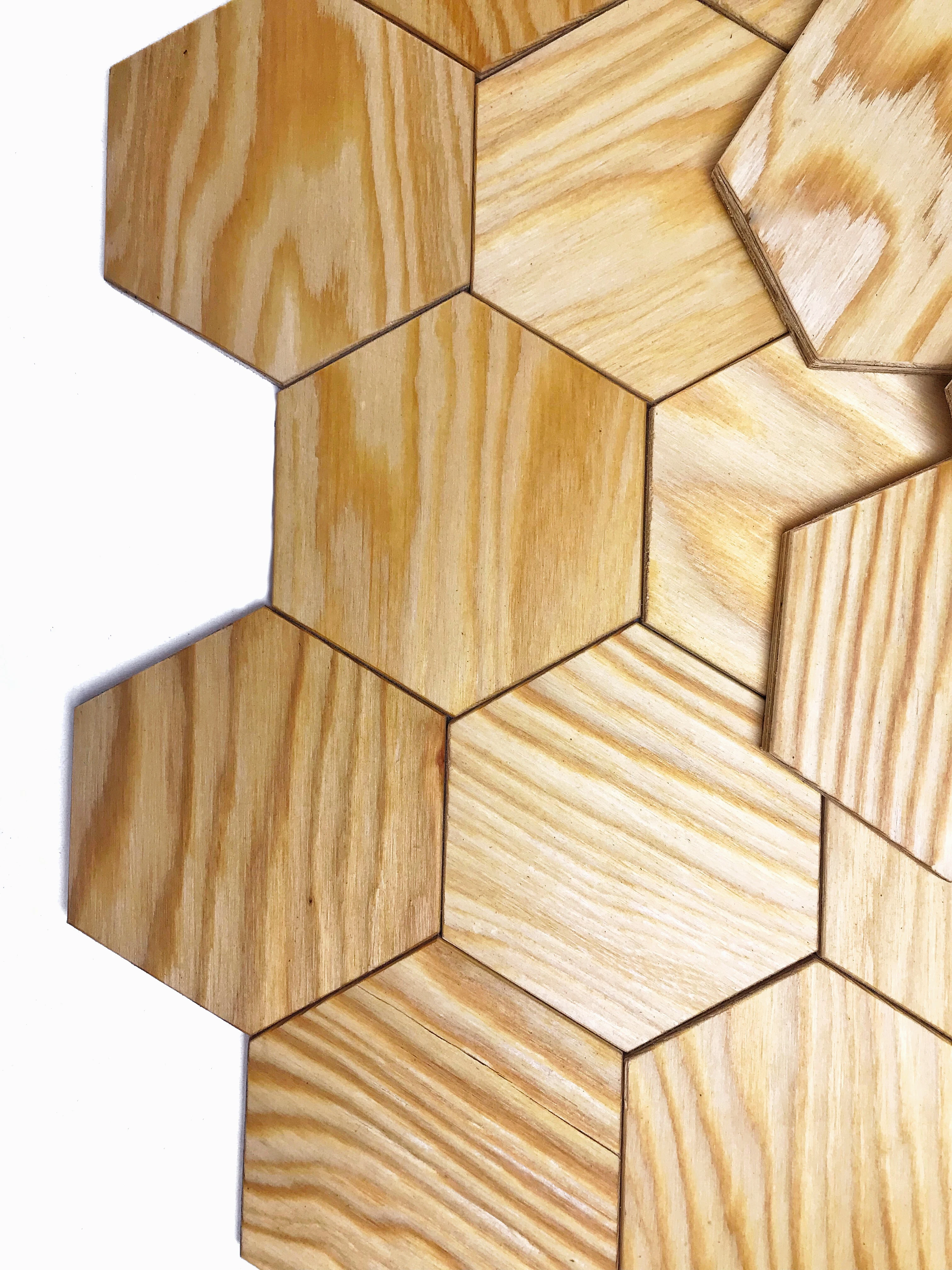 Деревянные соты для отделки стен