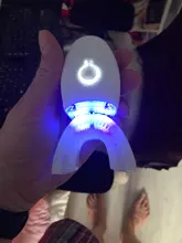 DIOZO-cepillo de dientes eléctrico sónico automático, recargable por USB, limpiador dental de silicona de 360 grados, luz azul