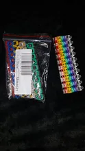 100/150pcs/lot Cable Markers Colourful C-Type Marker Number Tag Label For 2-3mm Wire
