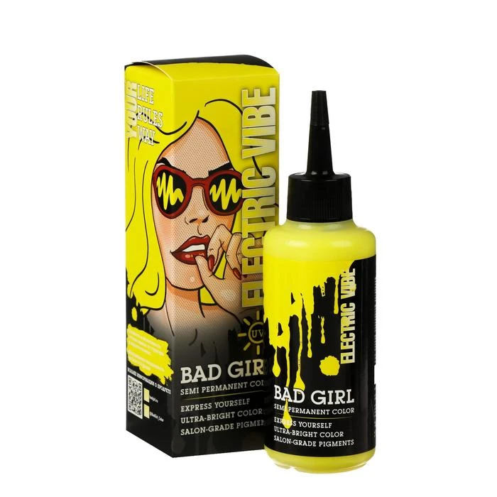 ヘア染料ヒッドガールエレクトリックバイブ ネオンイエロー 150 Ml ヘアカラーミキシングボウル Aliexpress