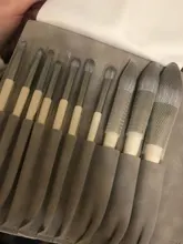 Zoreya marca pelo sintético suave sombra de ojos cepillo mango blanco mezcla rubor labio polvo resaltador maquillaje brochas Set 10 piezas