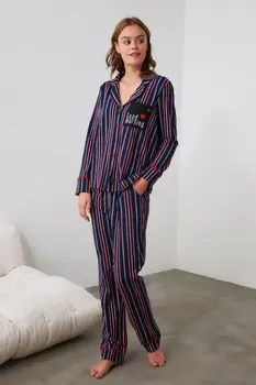 

Trendyol Striped Knitted Pajamas Set THMAW21PT0581