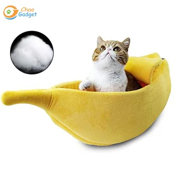 

Cute Cat Bed House Dog Banana Bed Pet Bed Soft Cat Cuddle Bed, Lovely Pet Supplies for Cats Kittens Rabbit Small Dogs Bed