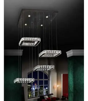 

Lamp 4 Pendants Crystal Faceted: Collection DIVA