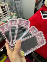 Pestañas postizas artificiales de visón, pestañas nuevas voluminosas y radiantes, 1 unidad con pestañas de 0,05/0,07/0,10 y curvatura C o D, mágicas, fáciles de poner, para hacer efecto abanico fácilmente