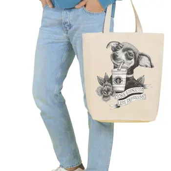 

Angemiel Bag Large Coffee Loving Çivava Shopping Beach Tote Bag