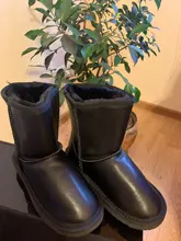 Girls Shoes Ankle-Boots Waterproof Boys Children Warm MBR Winter FORCE 100%Genuine-Leather