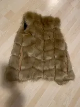 Fur Vest Coat Jacket Gilet Faux-Fox Winter Women Fashion Luxury Warm 4XL High-Quality