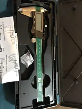 FUJIWARA-Calibrador digital de acero inoxidable Vernier, de 0 a 150mm, 1/64 fracción/MM/pulgada, LCD, resistente al agua, IP54