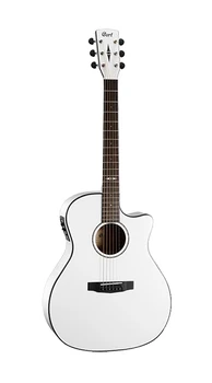 

Ga5f-wh Grand Regal series electro-acoustic guitar, cutout, white, Cort