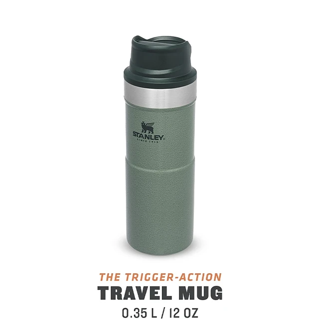 Stanley Trigger Action Travel Thermos Mug 0.35L / 12OZ Hammertone Green  Leakproof Tumbler for Coffee Tea