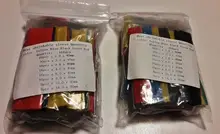 Juego de tubos termorretráctiles, kit de tubos termorretráctiles, poliolefina, encogimiento, surtido de tubos termorretráctiles, Cable de alambre, 164 unidades