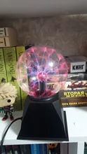 Lighting Decor Touch-Lamp Plasma-Ball Crystal Led-Night-Light Christmas Novelty Magic