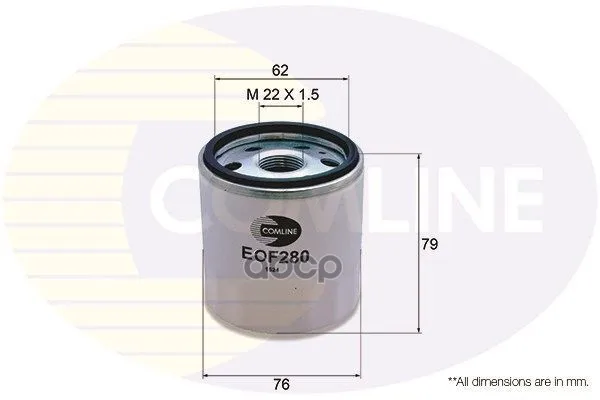 Фильтр Масляный Citroen Relay 11-, Ford Transit 12-, Land Rover Defender 11-, Peugeot Boxer 11- Comline арт. EOF280