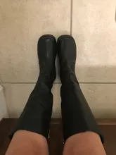 BONJOMARISA de moda botas de plataforma de tacón grueso cuñas media pantorrilla botas de mujer casual de marca de fondo grueso zapatos de invierno Mujer
