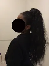 Vigorous-extensiones de cabello sintético con pinza, cabello sintético con cola de caballo ondulada, color marrón degradado